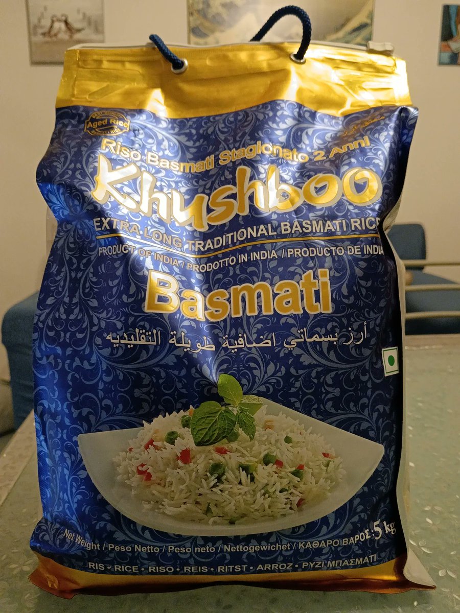 audreybrownz8ev's tweet photo. Finally, a practical, delicious, and convenient fitness food staple: 5 kg of basmati rice in a handy bag. No more excuses. Enjoy your meal! https://t.co/71C6ylN73M