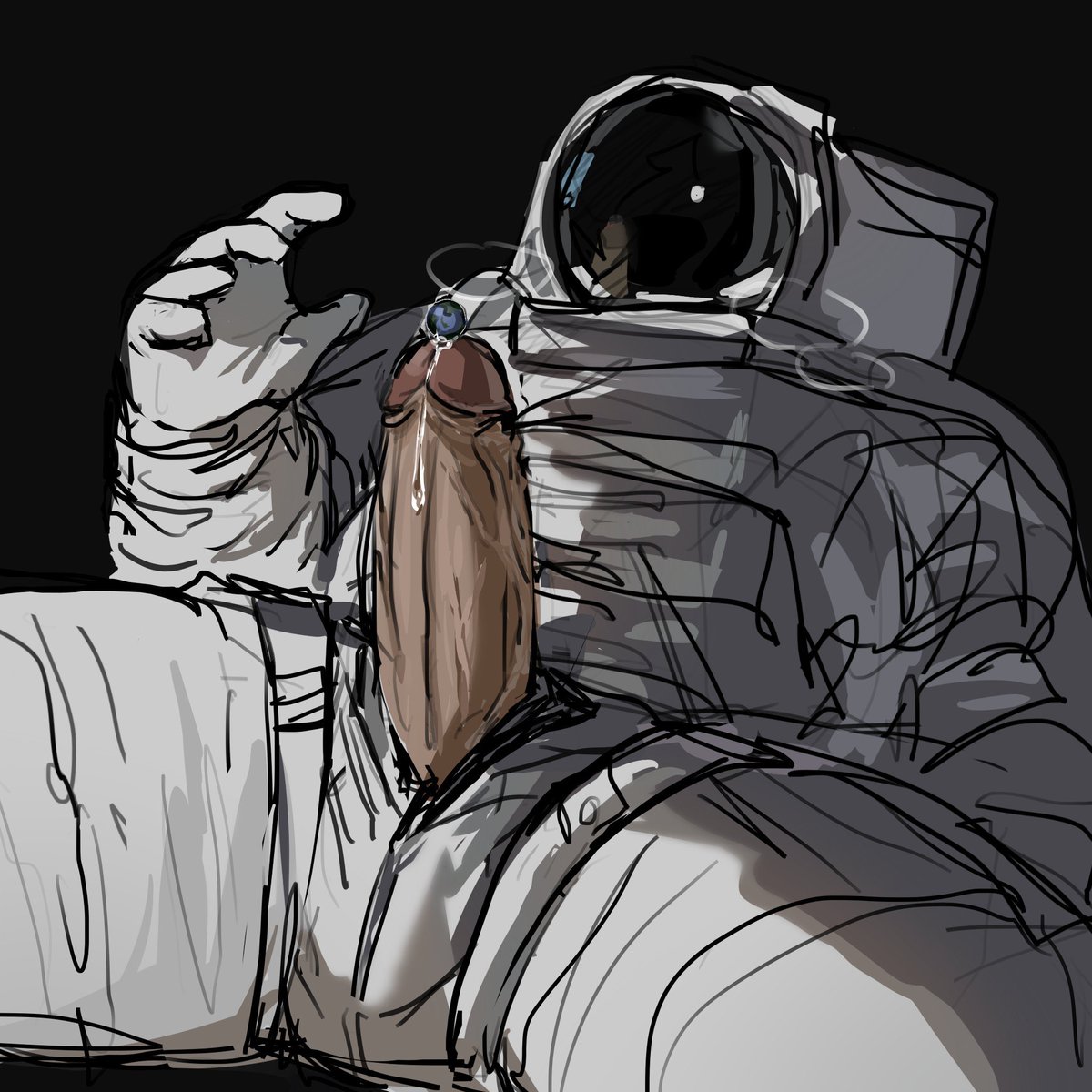 astronautcxms's tweet photo. someone told him to try this for the first time and, this is the result.

houston? the astronaut is partaking in his first ever #SeductiveSundayᅠᅠᅠᅠᅠ 

anyone want to take him for a ride? https://t.co/1ERGanohsO