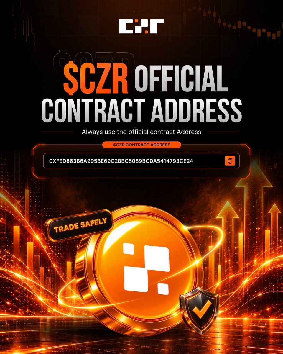 Lonekimo's tweet photo. CZR Token Ethereum ERC-20
CA: 0xFED863B6A995BE69C2BBC5089BCDA5414793CE24

If you’re watching the launch,
make sure you have the right contract saved.

No guessing. No shortcuts.
Verify before you interact.

October 1 is almost here. 🟠

#czrtoken #czr #Ethereum #Crypto https://t.co/glYbuoraf0