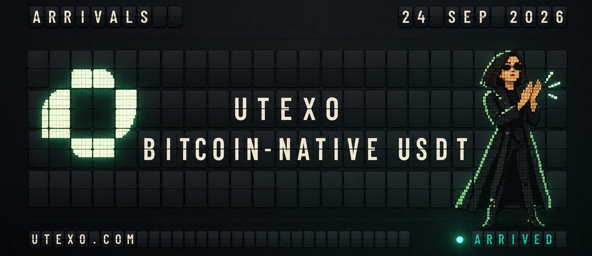 0xEcesueth's tweet photo. "USDT on Bitcoin. It's coming home."
-Paolo Ardoino, CEO of Tether

homecoming. 
and it’s Utexo that makes this possible.

are you choosing the blue pill or the red pill? 
--> I'm taking the green one. 

@utexocom on top.