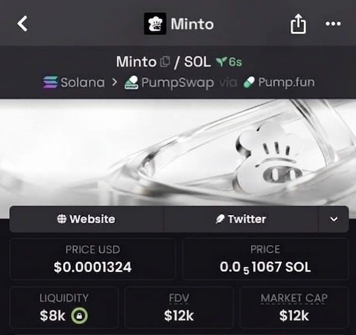 BullishCalls_'s tweet photo. Watch your entry on $Minto
My Team Aped in at $12k Mcap!📊

CA:
C47MWp6h3pmMVMkzLcyKQ92z1wyjr7kmF1BwuWYupump

#solana #memecoin #EarlyCalls https://t.co/GKG8hoUuWD