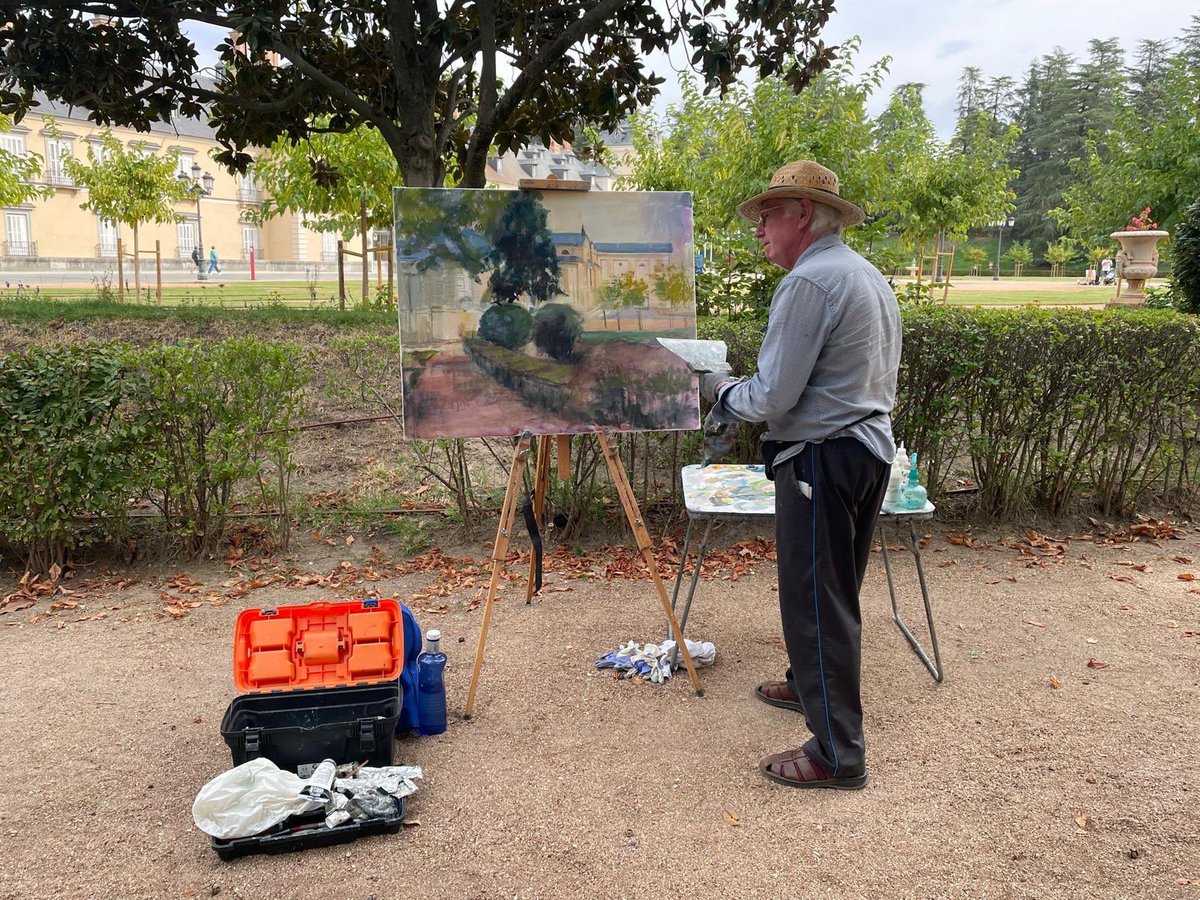 Mtnezparamo's tweet photo. Un año más estamos en el🎨 XVII Certamen Pintura Rápida de El Pardo 🖼️ en un entorno con valor medioambiental y cultural excepcional promoviendo el desarrollo de las artes plásticas en pintura 🖍️ este año como tema el 75 Aniversario de Anexión de El Pardo a Madrid @JMDFuencarral https://t.co/8QMgnYCjry