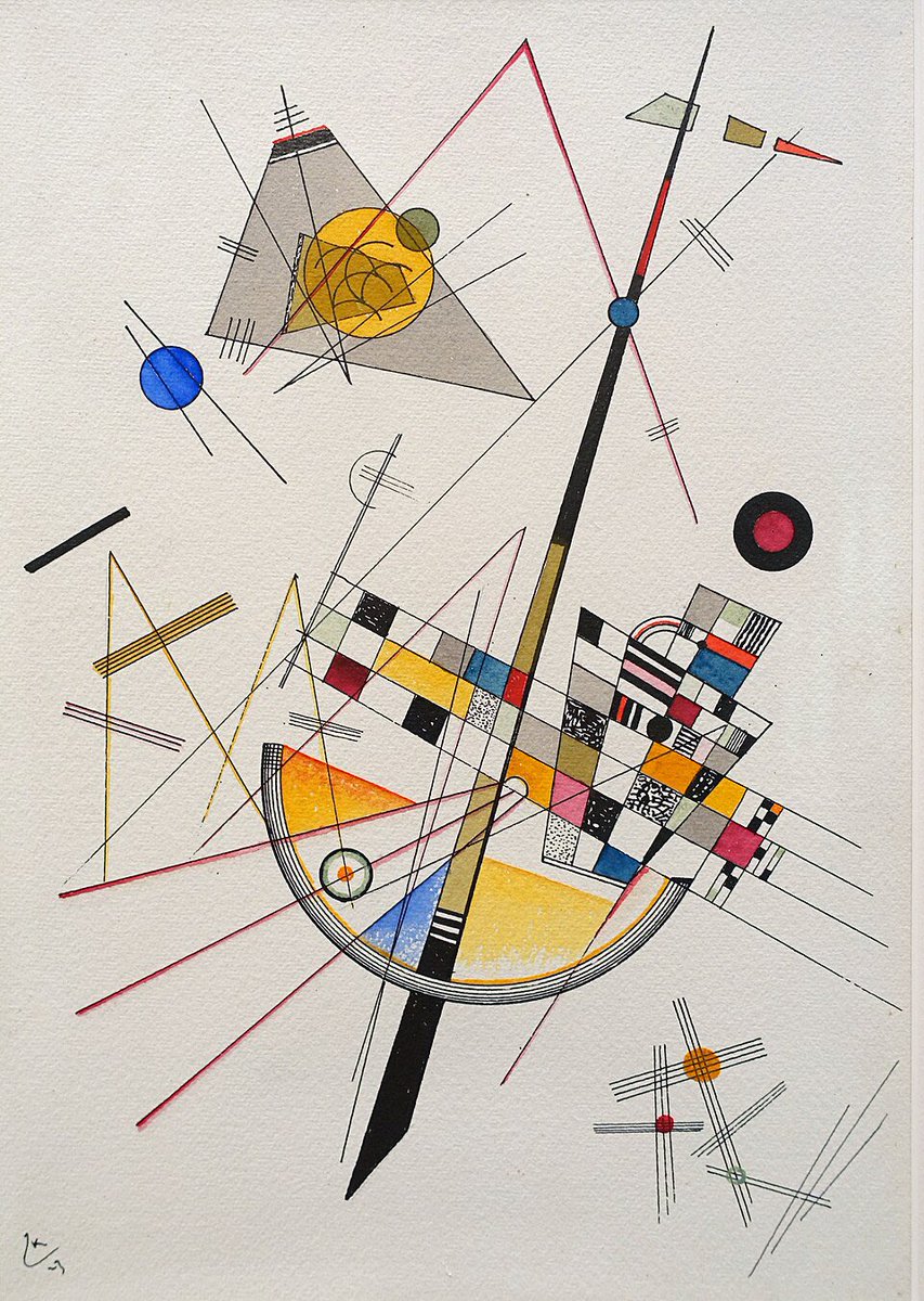 allontanarsio's tweet photo. Delicate Tension by Wassily Kandinsky, 1923 https://t.co/ECL5lsXvr3
