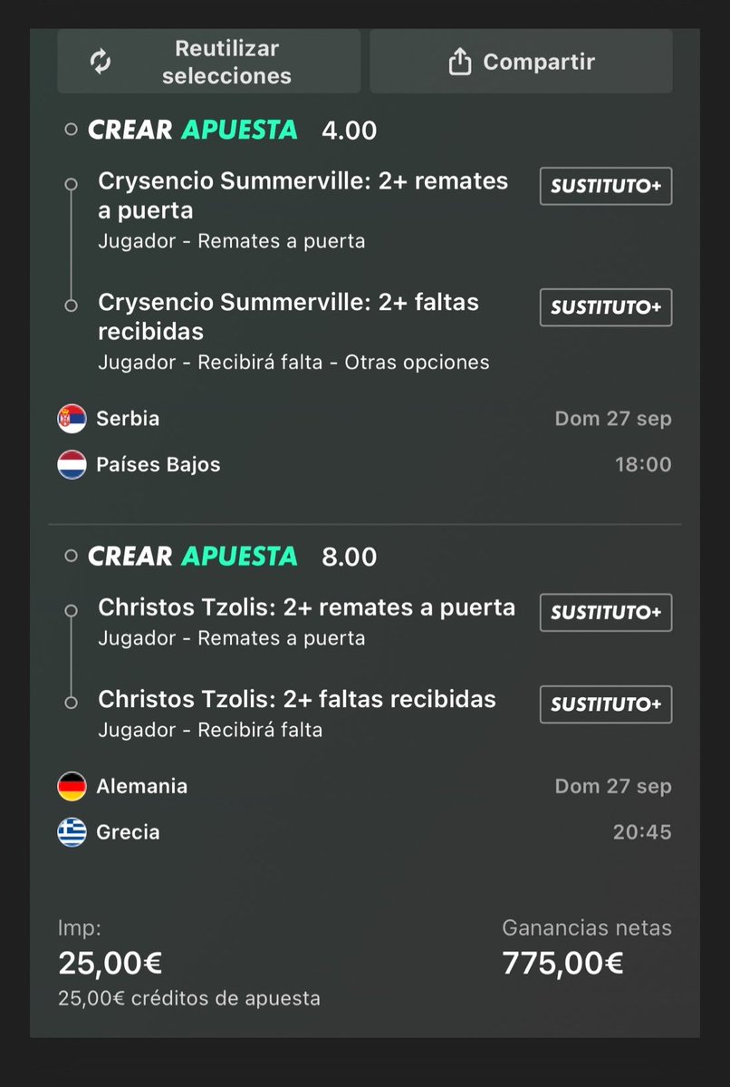 MrTips365_'s tweet photo. Cuota 4 | 🇳🇴 vs 🇵🇹
Cuota 32 | 🚬

Partidos MUY interesantes. En el 1º comentario tenéis el pick diario 👀👇🏼 https://t.co/ifyuvRv3Hm