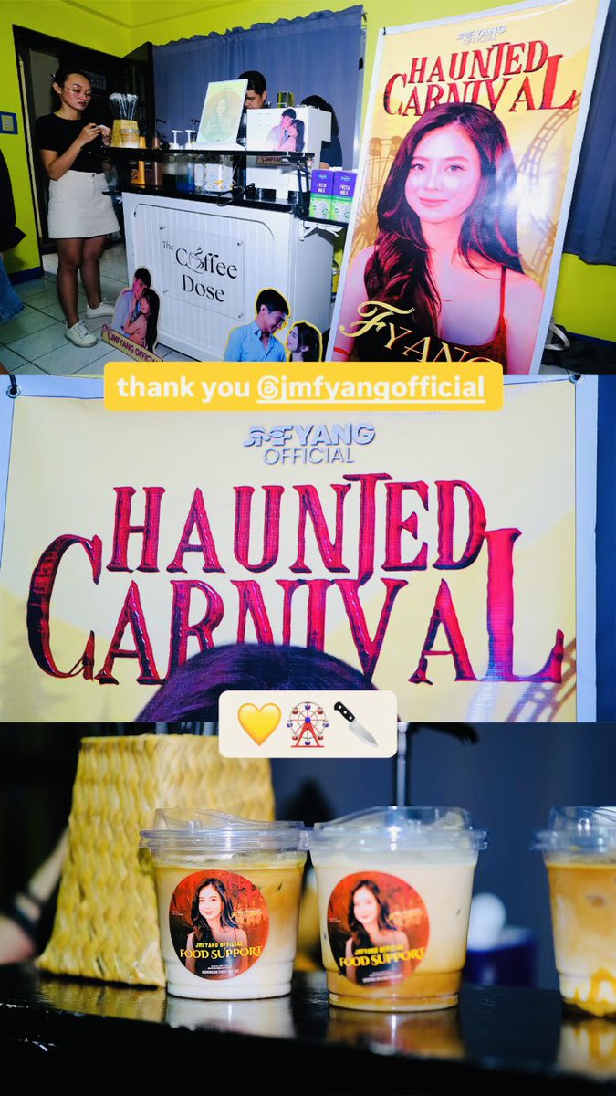 jmf_gallery's tweet photo. 09.23.26 — after days of waiting, fyangie is finally on set for Haunted Carnival! 🎪

to mark her first day, JMFyang Official prepared a lovely surprise for fyangie, direk joey, and co-stars/crew to show our full support! so excited to see her bring this character to life🎬 🍿👻 https://t.co/pKgL9eDIWB