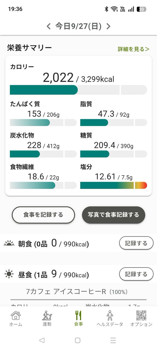 nomu_kintore's tweet photo. Day6 / 100
 100日実験（1日1食、毎日飲酒、リコンプ可能か→応援お願いします！！）
今日の摂取は2,022kcal。
たんぱく質153g、脂質47.3g、炭水化物228g。

1日1食で一番難しいと感じているのが、たんぱく質の確保。
今日は153gまで取れました。
筋トレはインクラインSmith、懸垂、サイドレイズ、ペクトラルフライなど。最後にトレッドミル30分。

睡眠9時間15分。
食物繊維18.6g、塩分12.61g。
完璧ではなく、毎日の数字を見ながら少し��つ修正していきます。