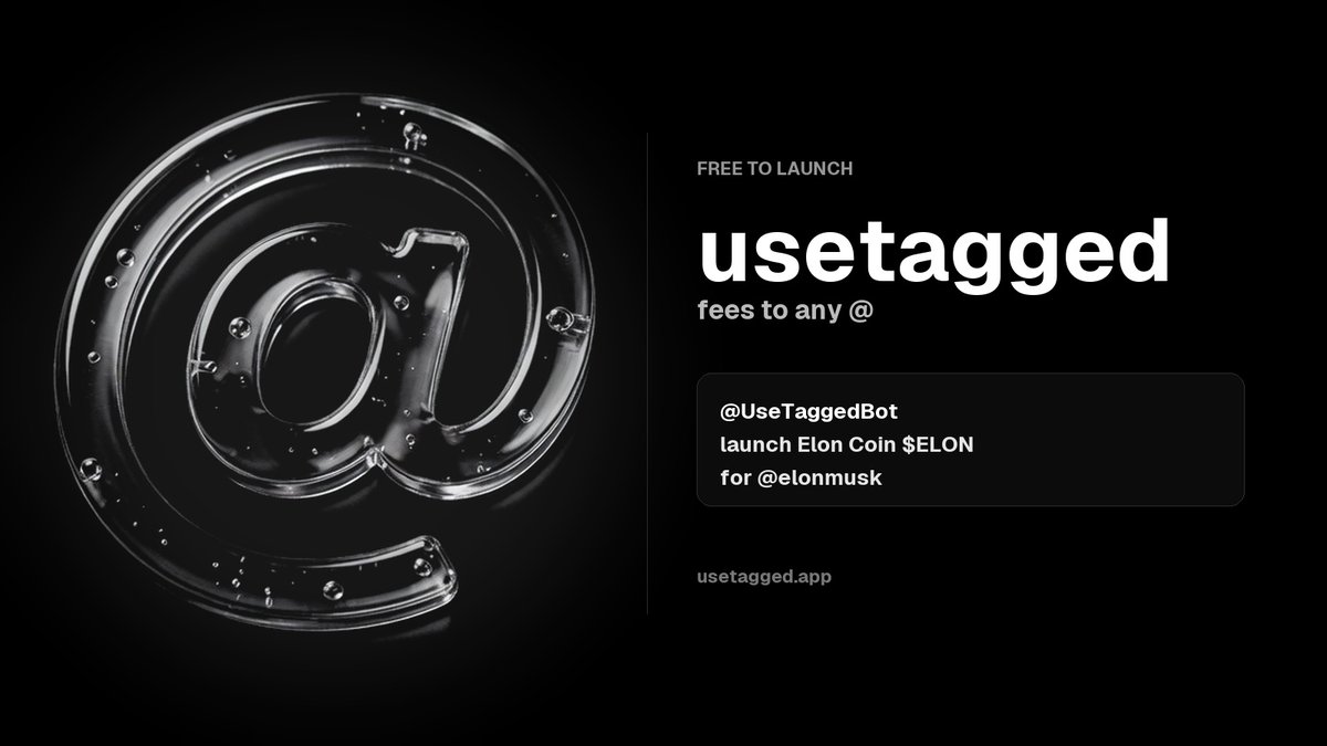 Nostalgicgareth's tweet photo. tag an @. they get the fees.

@UseTaggedBot launch (Coin Name) $Ticker for @handle

free to launch. 
the coin goes live.
they sign in with x and claim the fees in sol.

UsePaid only pays US Citizens, it is time we change this.

https://t.co/w1nycvLglW https://t.co/IqUHVYSJ5y