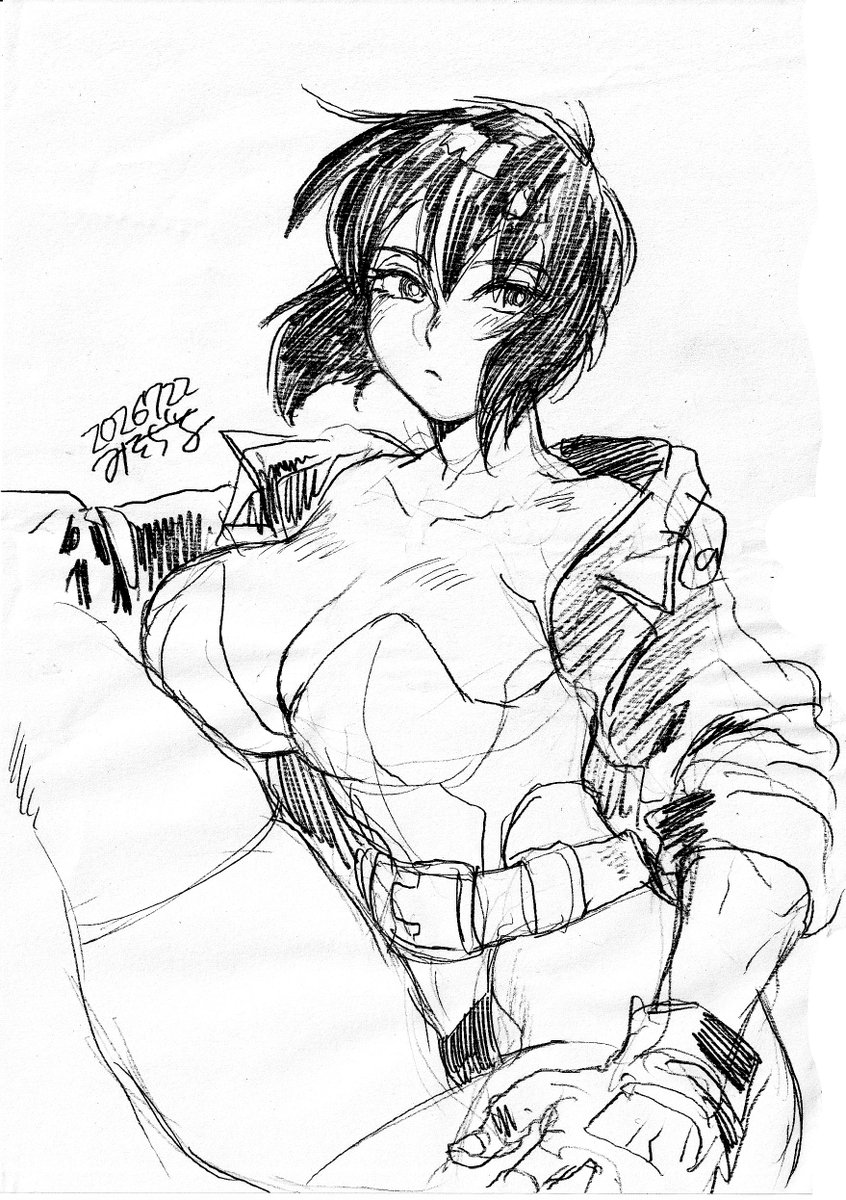 misodiru's tweet photo. アナログ落書きをスキャンして取り込んだのをまとめた本を作成中〜
＃アナログ落書き https://t.co/SuJTZo3Ml8
