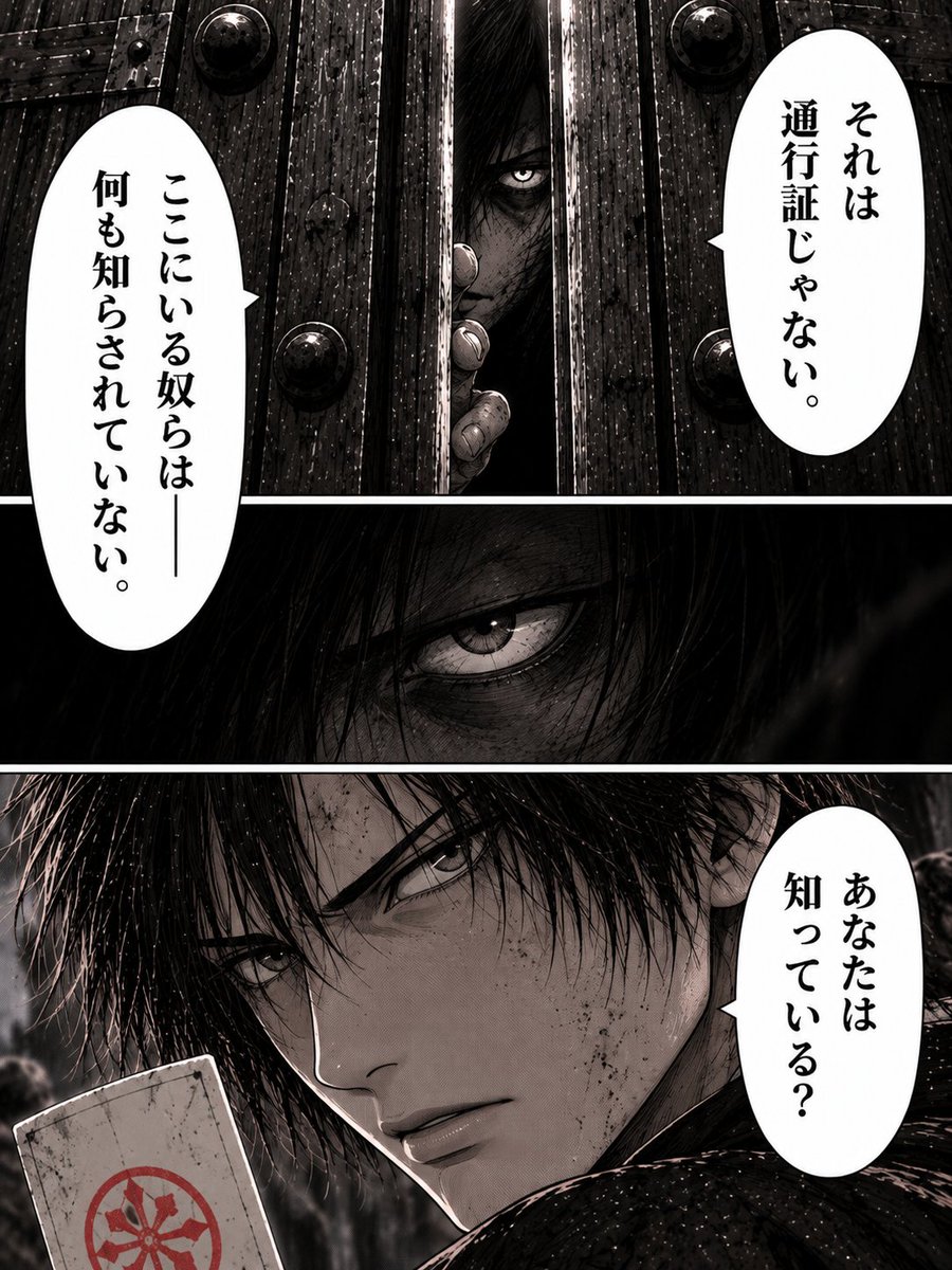 EEE28978614's tweet photo. 【文豪裁判｜第3話】

「ルールを信じる者」と
「ルールを疑う者」。

残り時間が減る中、
芥川と晶子が見つけたものとは――。

第3話、開幕。

📖 1〜4P
#文豪裁判 #漫画 https://t.co/hL1ViDjIfA