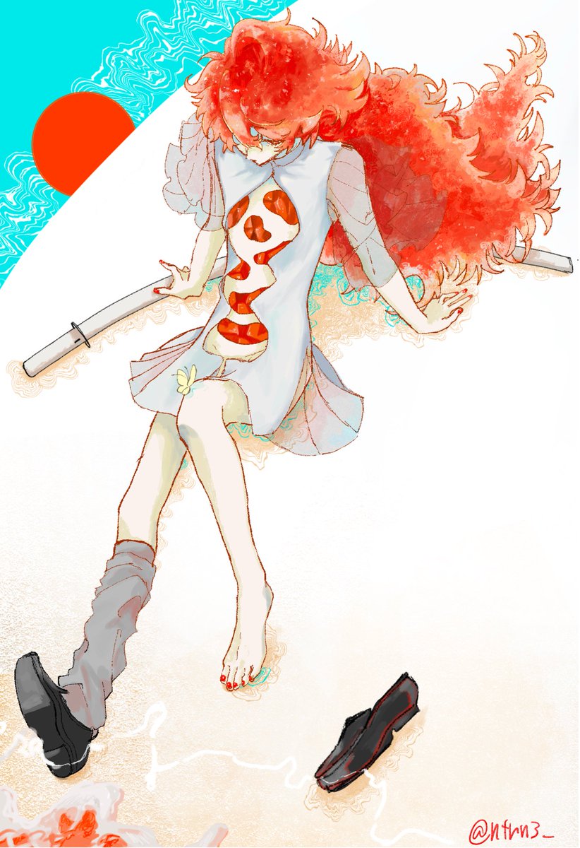 ntrn3_'s tweet photo. Procreateで描いたパパラチアとCLIPSTUDIOPAINTで描いたパパラチア https://t.co/JP8sq5JQQN