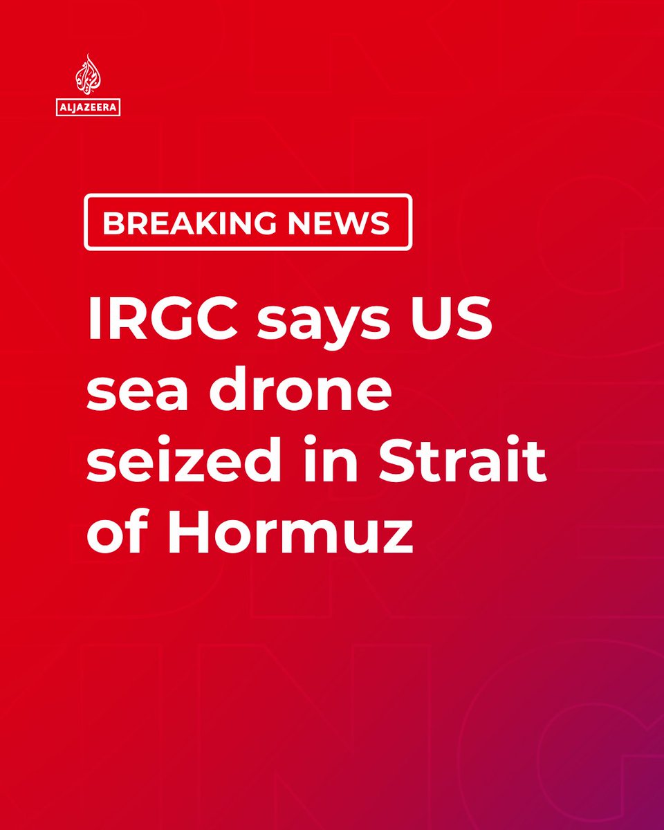 AJEnglish's tweet photo. Iran’s IRGC says it captured a US autonomous underwater vehicle in the Strait of Hormuz, state media reports.

🔴 LIVE updates: https://t.co/3wmSBiCp3Y https://t.co/90H7ZVYAOJ