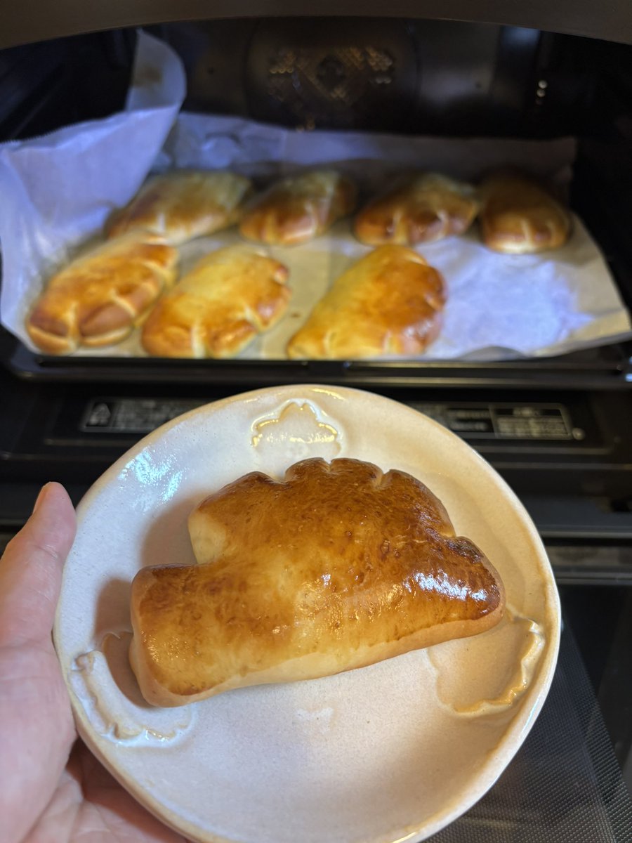 runranrun9112's tweet photo. あと、どうでもいいけど今日クリームパンとアップルパイ焼いた。離乳食のストックも色々作った。それから15キロ走った。偉い。 https://t.co/Gl28YdQgi6