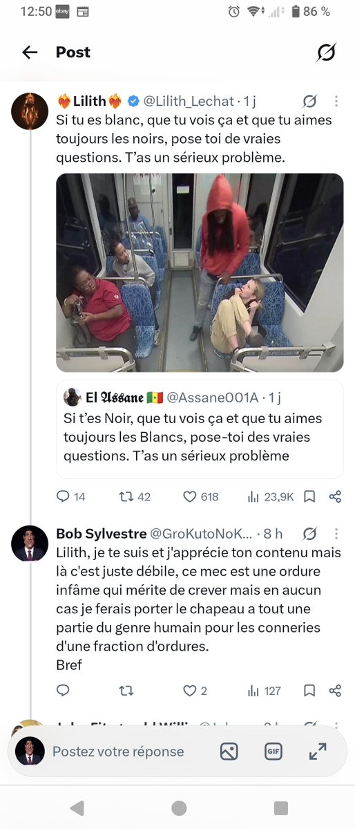 GroKutoNoKen's tweet photo. Voilà le vrai racisme, ce genre de débile dont la base accusatoire c'est la couleur de peau, t'es la honte de la droite, t'es la honte des blancs, tu me traité de gauchiste mais toi t'es un authentique putain de raciste. https://t.co/UEOmhjPsGK