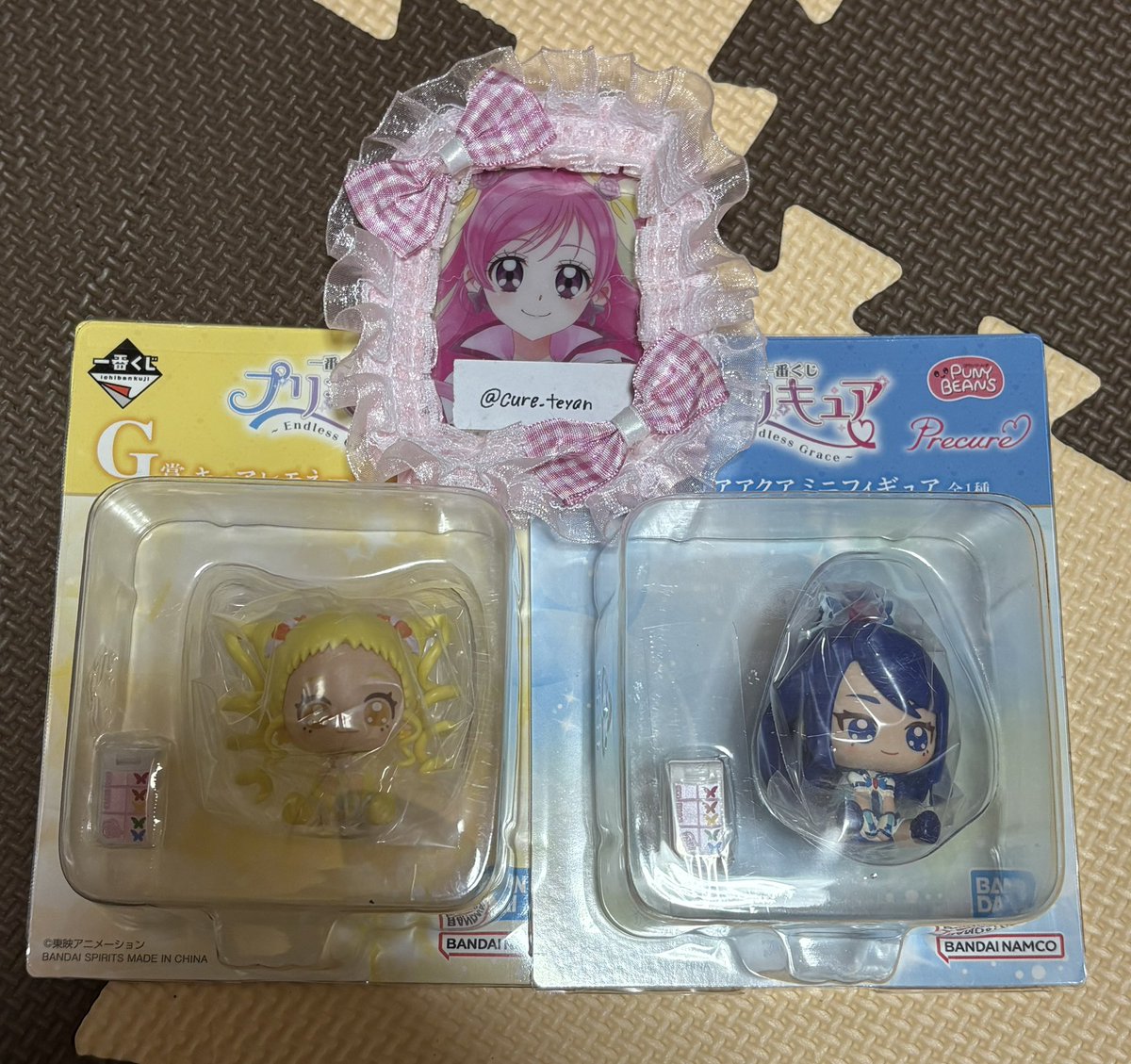 cure_teyan's tweet photo. @Torihiki_sa224 検索より失礼致します。
当方G賞キュアレモネードとI賞キュアアクア所持しております。
今弾A賞キュアドリームと2:1での郵送交換は可能でしょうか？
発送の際の差額の負担も可能です。ご検討の程よろしくお願い致します。 https://t.co/5YuFjVzeel