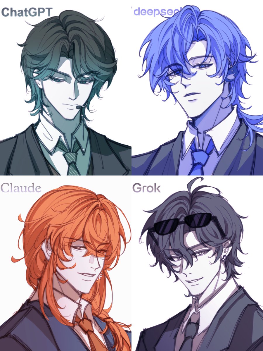 YouTan017's tweet photo. 请选择你的英雄^
#chatgpt #deepseek #claude #Grok #同人 #绘画 https://t.co/6JzwMvsuez