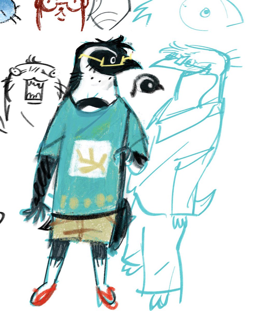 FishsPencil's tweet photo. You know what happens when I get minor art block! Trying out a new sona https://t.co/gxIJI1v2yr