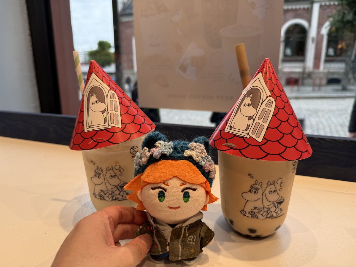 mitaimumu's tweet photo. 在挪威喝姆明聯名飲料，珍珠居然很好吃！ https://t.co/HWQo6zWapy