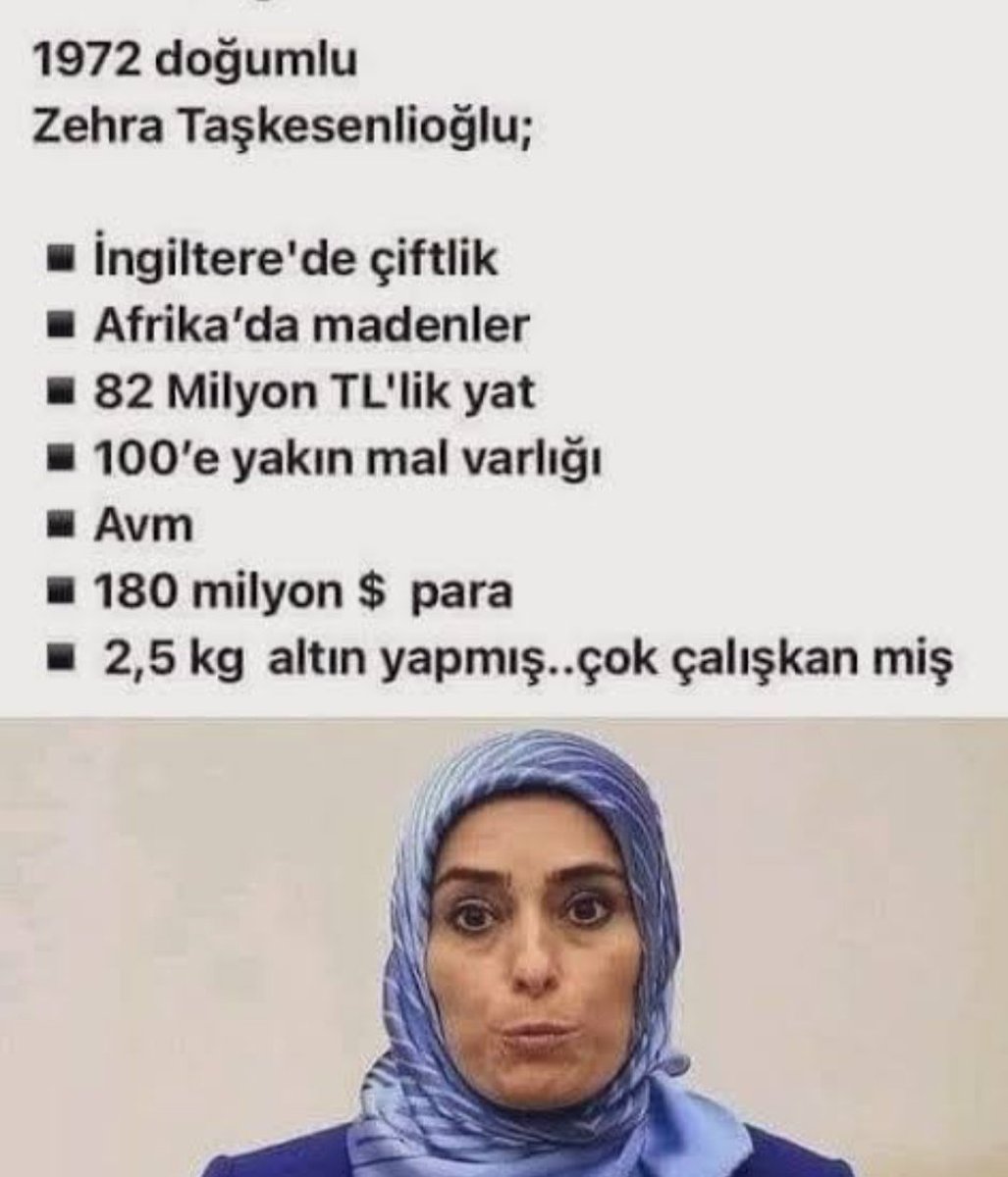 KaraKecili26's tweet photo. Son Dakika: Başı açık seküler Eski Ticaret Bakanı Ruhsar Pekcan'a "haksızlık ettik sanırım" Kendi şirketinden bakanlığına dezenfekte malzemeleri sattı, yolsuzluk yaptı diye üzerine gitmiştik.

2 Milyar fon vurgunu adı geçen Akp'li çok müslüman Türbanlı Hacı Fatma Betül Sayan Kaya "Zehra Taşkesenlioğlu nun yaptığı bu kiri temizlemek için bakan hanım malzemeleri belkide hediye etmiştir.