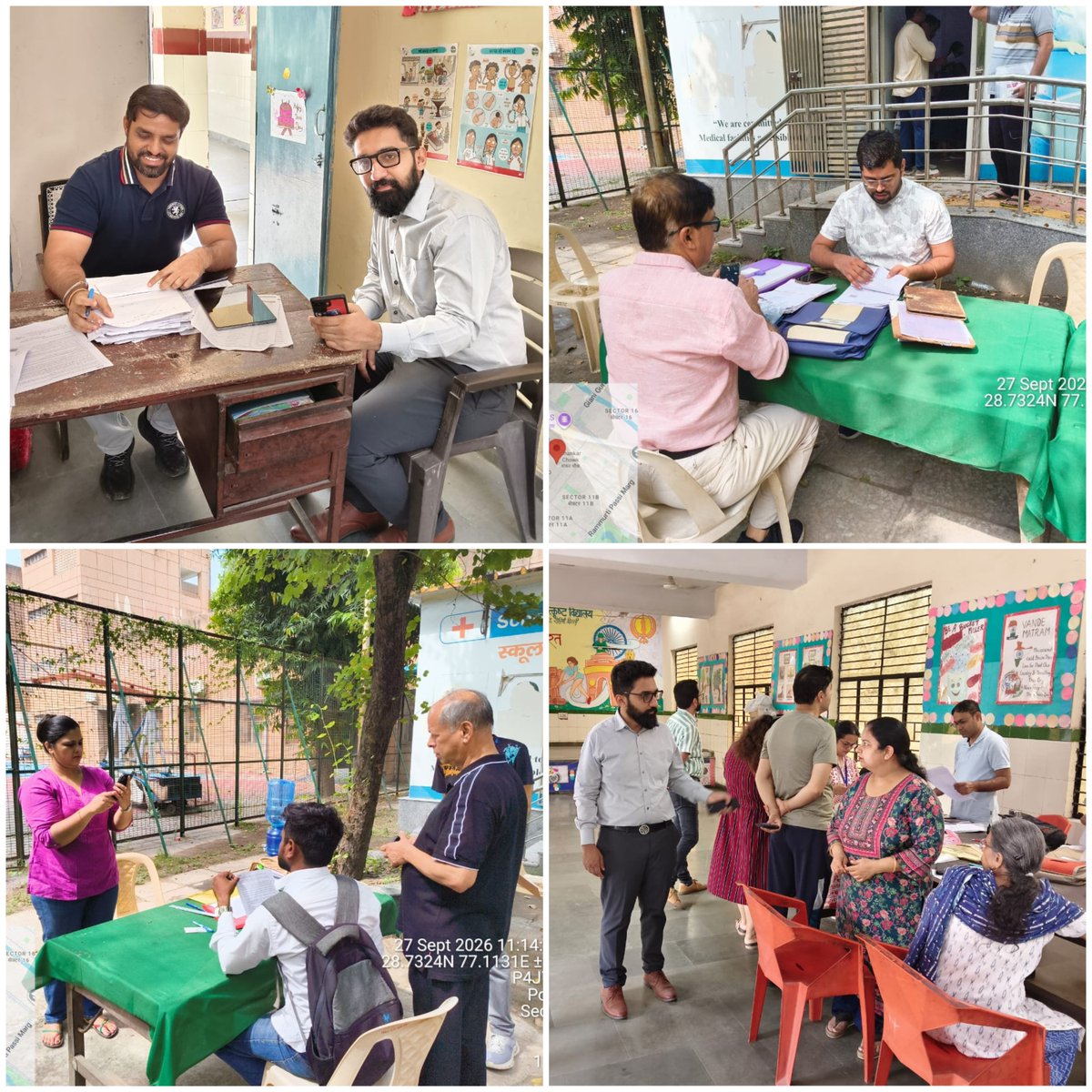 DM_NorthWest's tweet photo. Glimpses of #SpecialCamps organized at various polling stations of AC-06 (Rithala) on 27.09.2026 regarding Claims &amp; Objections under the ongoing electoral roll revision process of #SIR2026. https://t.co/e6xsaLRvCF