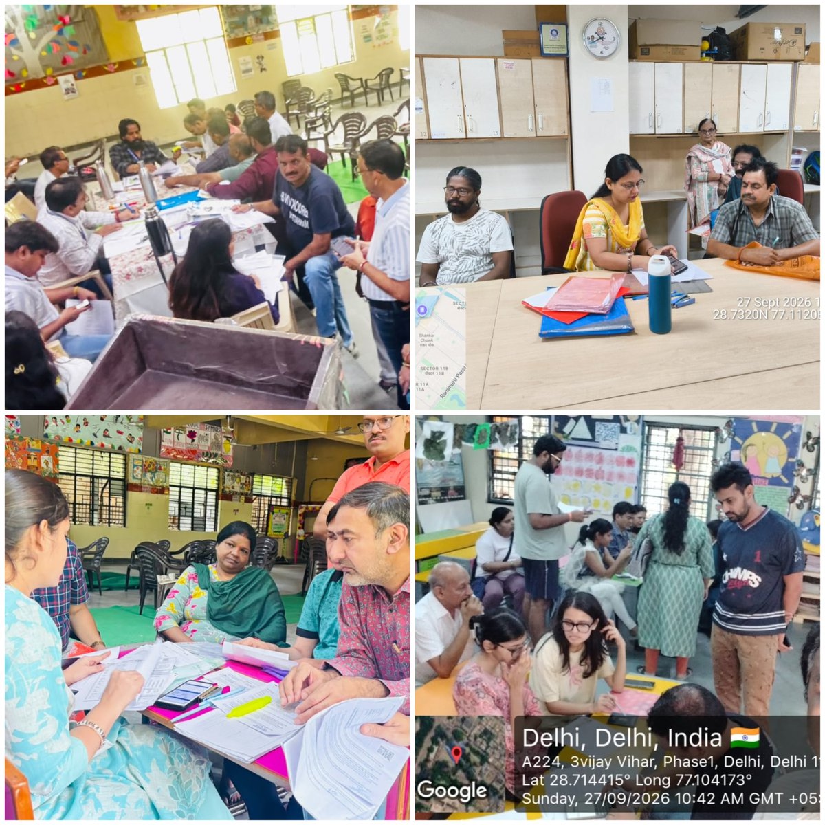 DM_NorthWest's tweet photo. Glimpses of #SpecialCamps organized at various polling stations of AC-06 (Rithala) on 27.09.2026 regarding Claims &amp; Objections under the ongoing electoral roll revision process of #SIR2026. https://t.co/e6xsaLRvCF