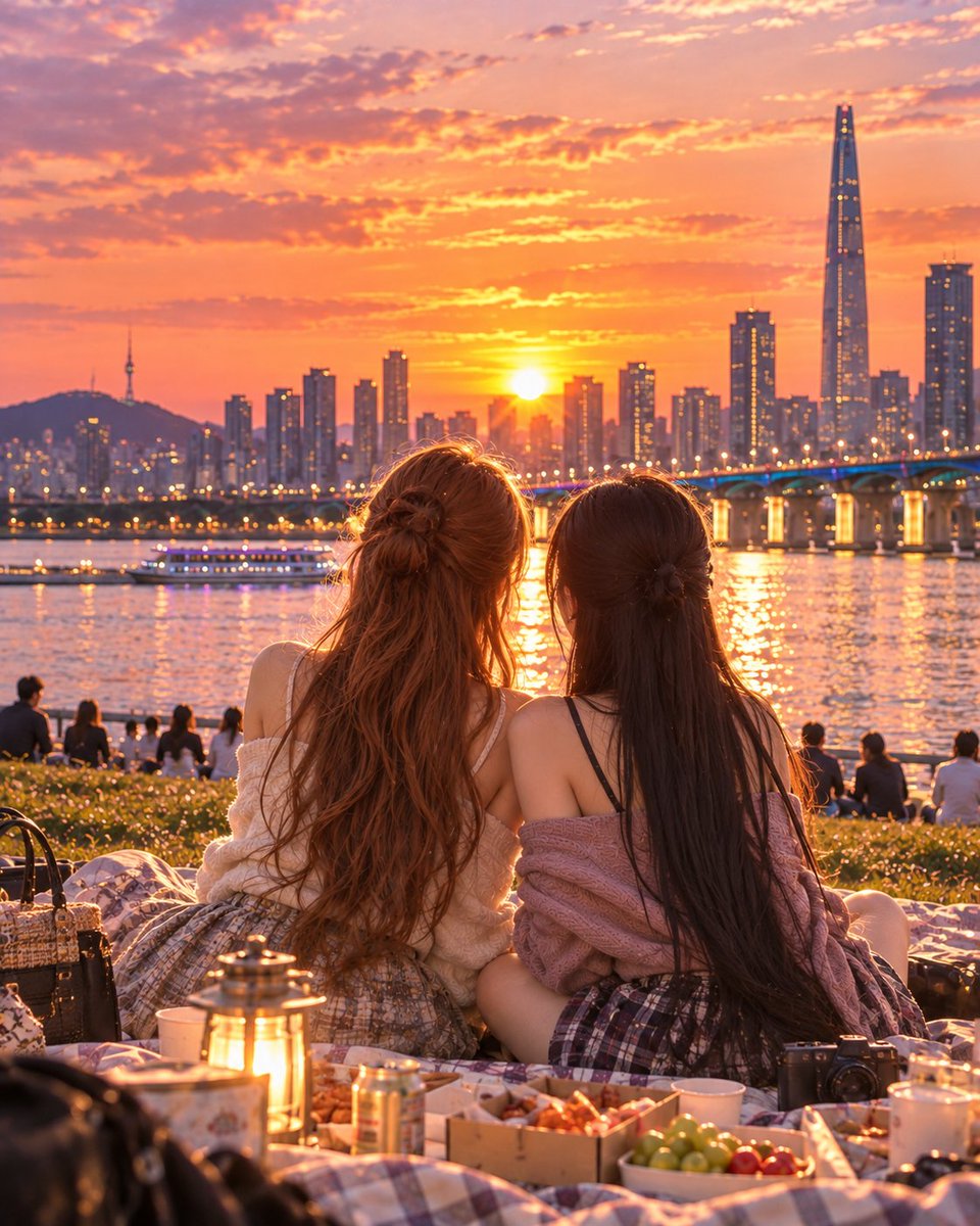 Kyoko_Rin_AI's tweet photo. 漢江の夕焼け🌇

#AI生成 #AIアート #AIイラスト #生成AI #AI美女 #韓国旅行 #漢江 https://t.co/cL8yONk48U