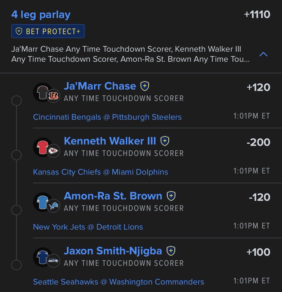SGP_Parlay's tweet photo. NFL SUNDAY 🙌🙌🙌 https://t.co/AAaWddkuHc