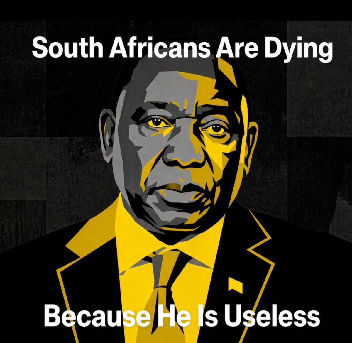 Sello_Libram's tweet photo. Cyril Ramaphosa Is The Worst President South Africa Has Ever Had.

Too many South Africans🇿🇦 have died from Mass Shootings ever since this useless thing became President https://t.co/T3fUXFnGIH