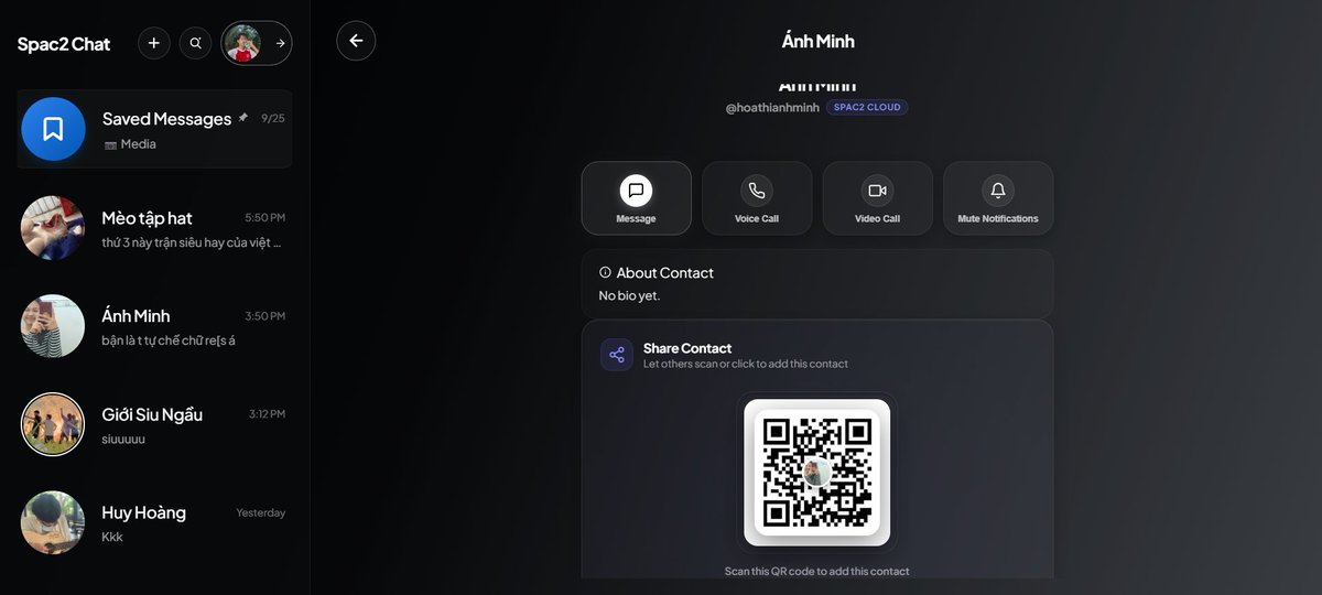 spac2com's tweet photo. We have just revamped the interface to add more features and upgraded Spac2 Chat with an improved profile view and optimized performance; we will also soon launch a project for transferring massive files using P2P technology. https://t.co/zjobSkP3Wb https://t.co/fSlHgVmnYT