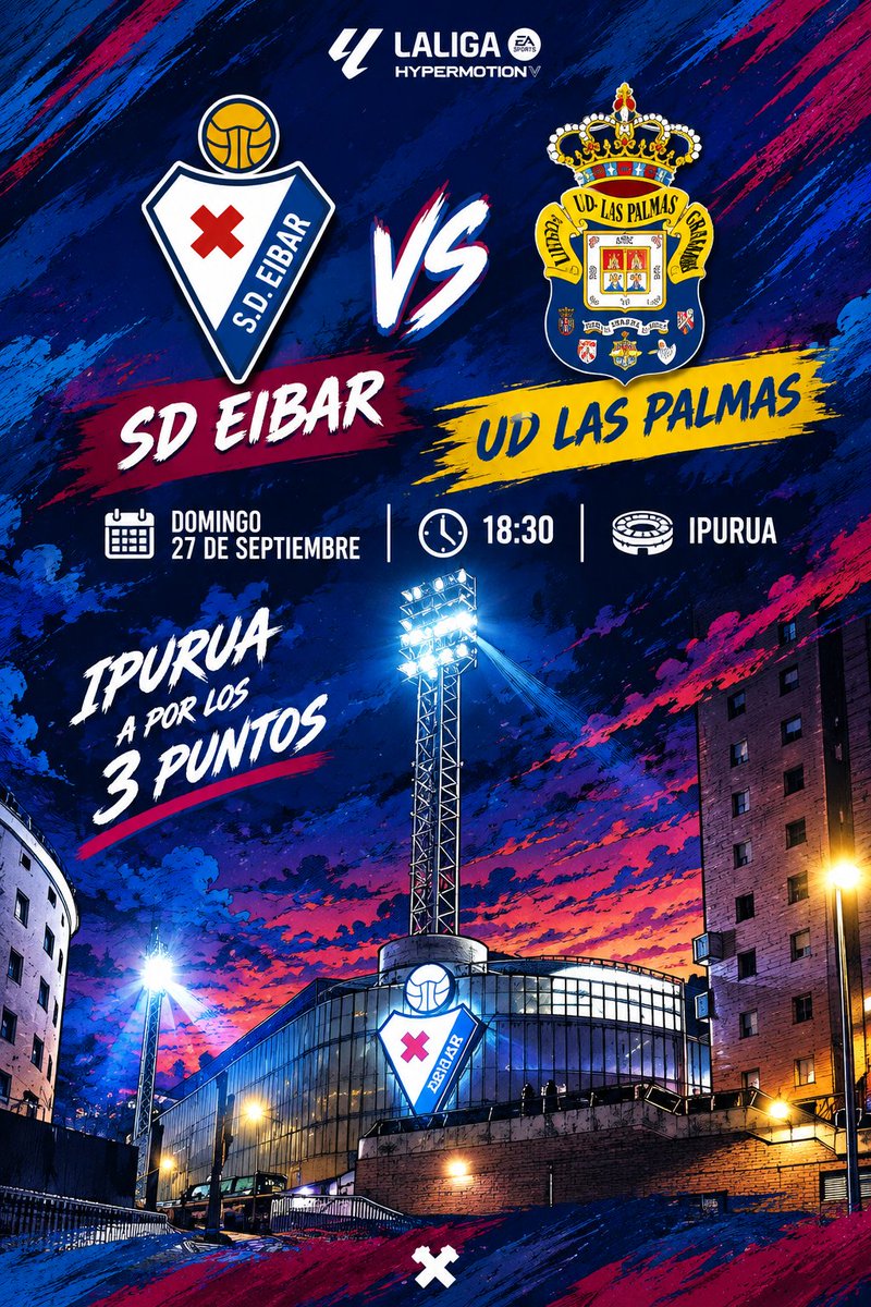 d_rios_alv's tweet photo. Los canarios visitan Ipurua 🏟️ buscando el play off.
Los armeros buscan un récord de victorias ✅seguidas.
#EibarLasPalmas
#AupaEibar
#BetiArmaginak

@SDEibar ❌ @UDLP_Oficial 
🧵1/4 https://t.co/eVl2ct6UtH