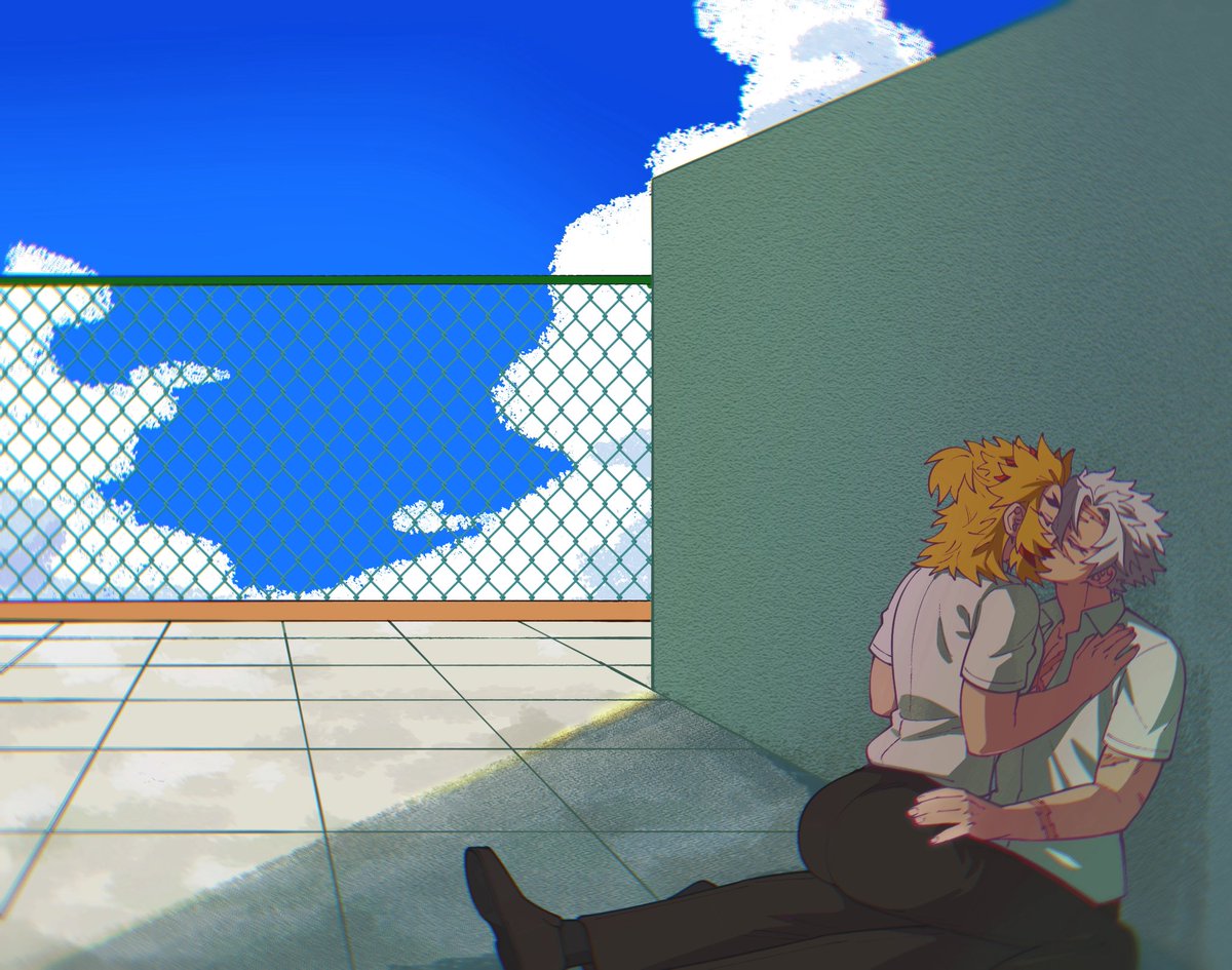 kmt_mtk470's tweet photo. 学パロ不死煉🍃🔥 https://t.co/ATMTFJkZhY