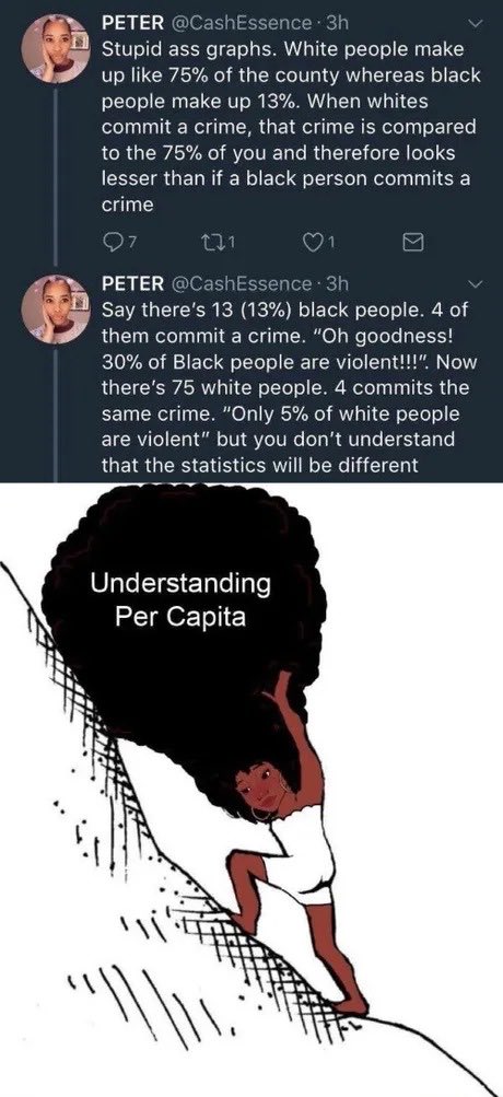 GoyChungus's tweet photo. @Oregonducksprod @tn__ys @HS_intolerance @remarks Not understanding Per Capita like that chimp Karmelo 😂 https://t.co/nsvvAucnJD