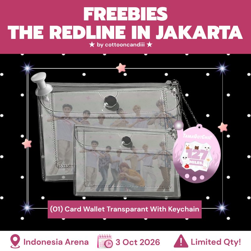 cottooncandiii's tweet photo. ✮ FREEBIES NCT 127 THE REDLINE IN JAKARTA ✮
— by @cottooncandiii

🗓 3 oct 2026
📍 loc &amp; time (tba)

✮ rt &amp; like are appricated
✮ tag me if you get one
✮ do not throw it pliz

#NCT127 #NCT127_5TH_NEOCITY_THE_REDLINE #NCT127inJAKARTA https://t.co/PR3yLRAzSN