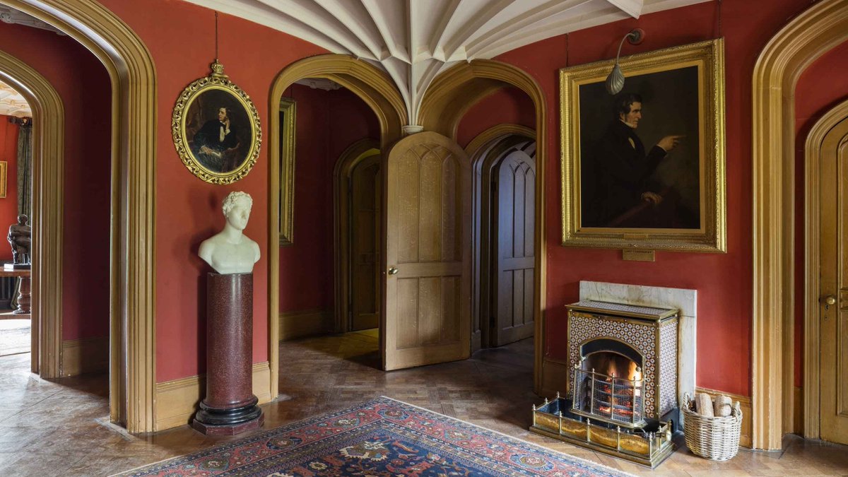 NinaMarketsUK's tweet photo. Disraeli bought Hughenden to advance his politicla ambitions.

In 1848, Conservative leader Benjamin Disraeli bought Hughenden Manor near High Wycombe, Buckinghamshire, believing a country estate was essential to his rise.

His study remains upstairs,while Mary Anne Disraeli kept the entrance-hall fire ready for his return from London.