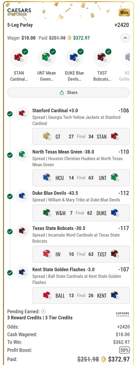 PCGBOSSBIGGS's tweet photo. So nobody saw this earlier? #GamblingX #GamblingTwitter #Paperchasingeneral 💰🏃🏾‍♂️🗽 5🍗 NO 🍟FRIES💯 Cash that💯#NCAAF https://t.co/FcZ1oliHDy