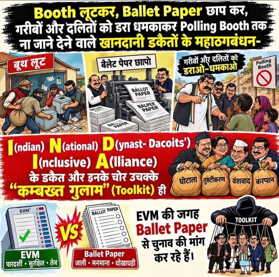 pallavict's tweet photo. @INCIndia 'वोट चोरों' को हम बख्शेंगे नहीं
#VoteChoriToolkitExposed
#RahulExposedByEC https://t.co/fgIpwiTCOj