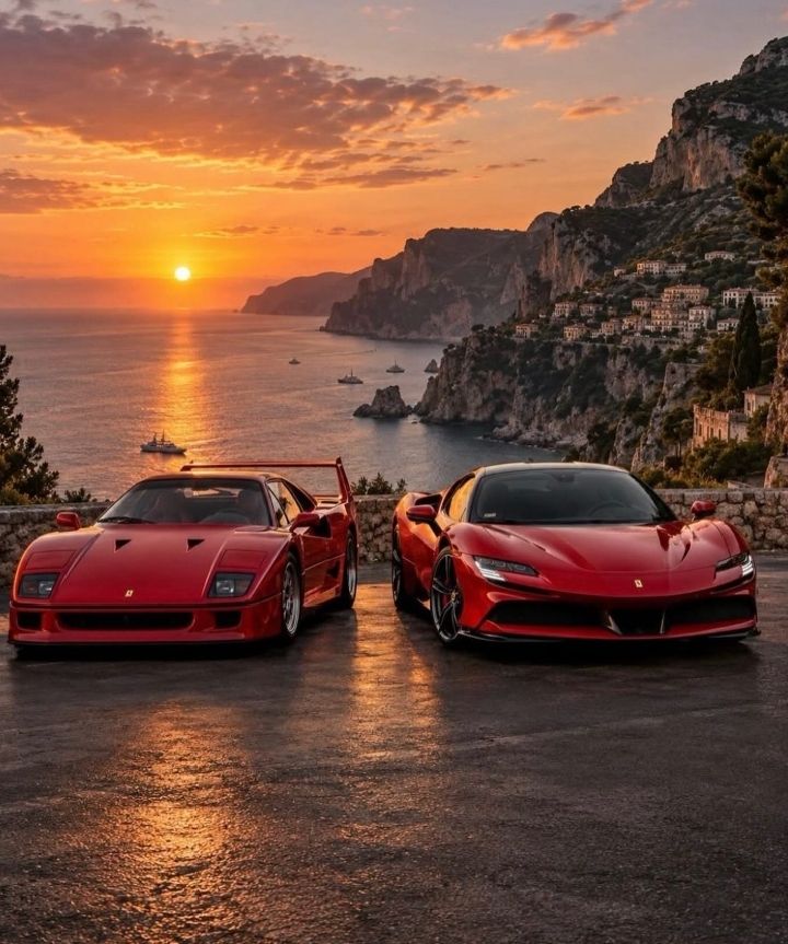 Retromania4ever's tweet photo. ✅⬜🟥 #Ferrari F40 &amp; a SF90 Stradale https://t.co/TLvNaqJAv7