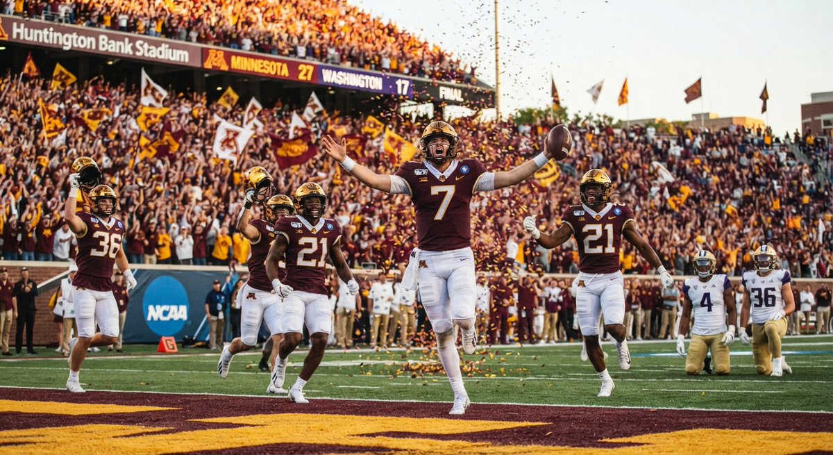 toisthe24's tweet photo. College football just delivered a classic! 🏈🔥

Did Minnesota just pull off the biggest upset of the season, or did Washington hand it to them? The full breakdown, stats, and final score are in. https://t.co/EPIqFcfnHv
 #CollegeFootball #MINvsWASH #NCAA https://t.co/xEj3bxmOrz