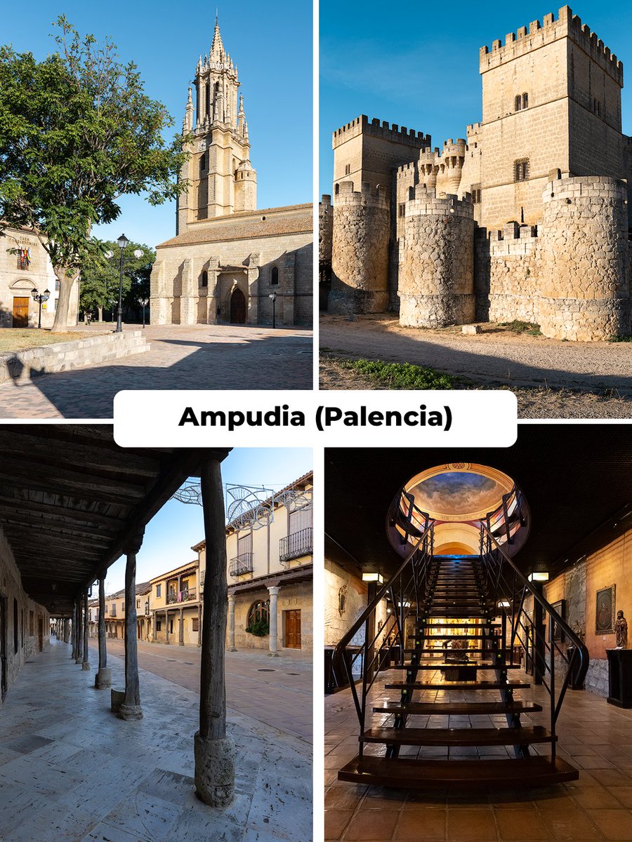 LosPueblosmbe's tweet photo. 🏘️❤️ ¿Has visitado Ampudia (Palencia)?

Una joya de Tierra de Campos donde pasear entre calles porticadas y descubrir auténticos tesoros:

🏰 Su castillo del siglo XV
⛪ La Colegiata de San Miguel
🏘️ Las calles Corredera y Ontiveros
✨ Su precioso casco histórico

¿La conoces? 👇

Más info: https://t.co/X0O5RTEHWR

@SomosPalencia @CyLEsVida