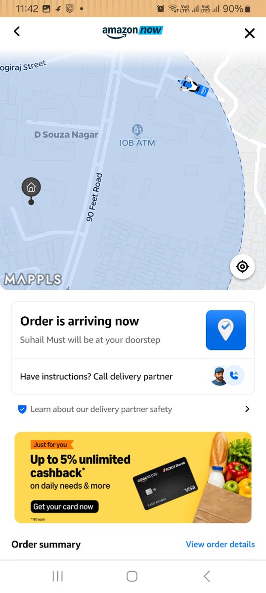 danish1839's tweet photo. @amazonIN @AmazonHelp i have ordered groceries from amazon now which is near by my house....my order was cancel by delivering person stating false report ...he has gone to wrong location ...he didnt contact me... https://t.co/IMly4tcGFg