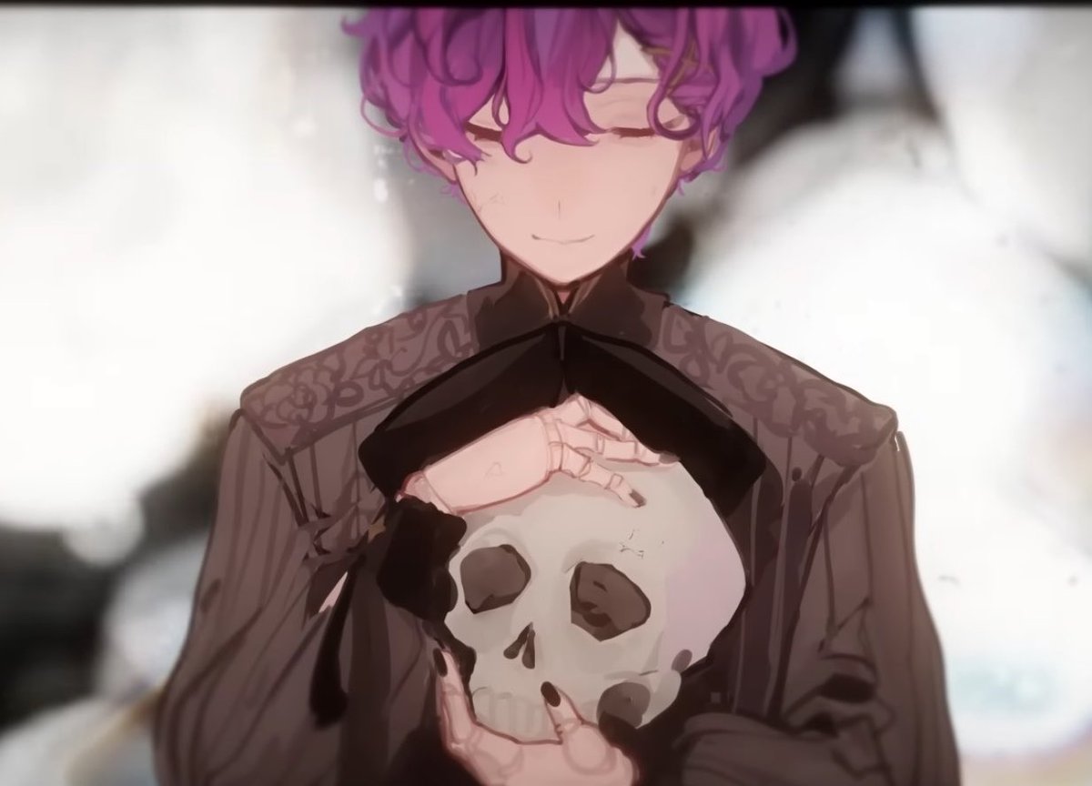lucermimi's tweet photo. love my oshis looking pretty while holding skulls https://t.co/Nfp44rnWgO