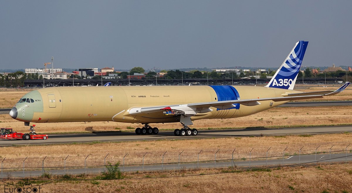 cliper31's tweet photo. Second Airbus A350F #airbus #A350F #avgeek #aviation https://t.co/l7OXqyVmWj