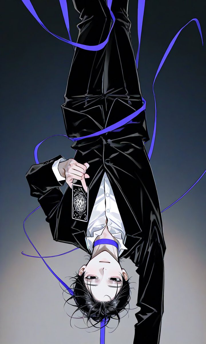 po0onch0's tweet photo. タロットカードの吊るされた男🙃 https://t.co/pjvxYX9cRz