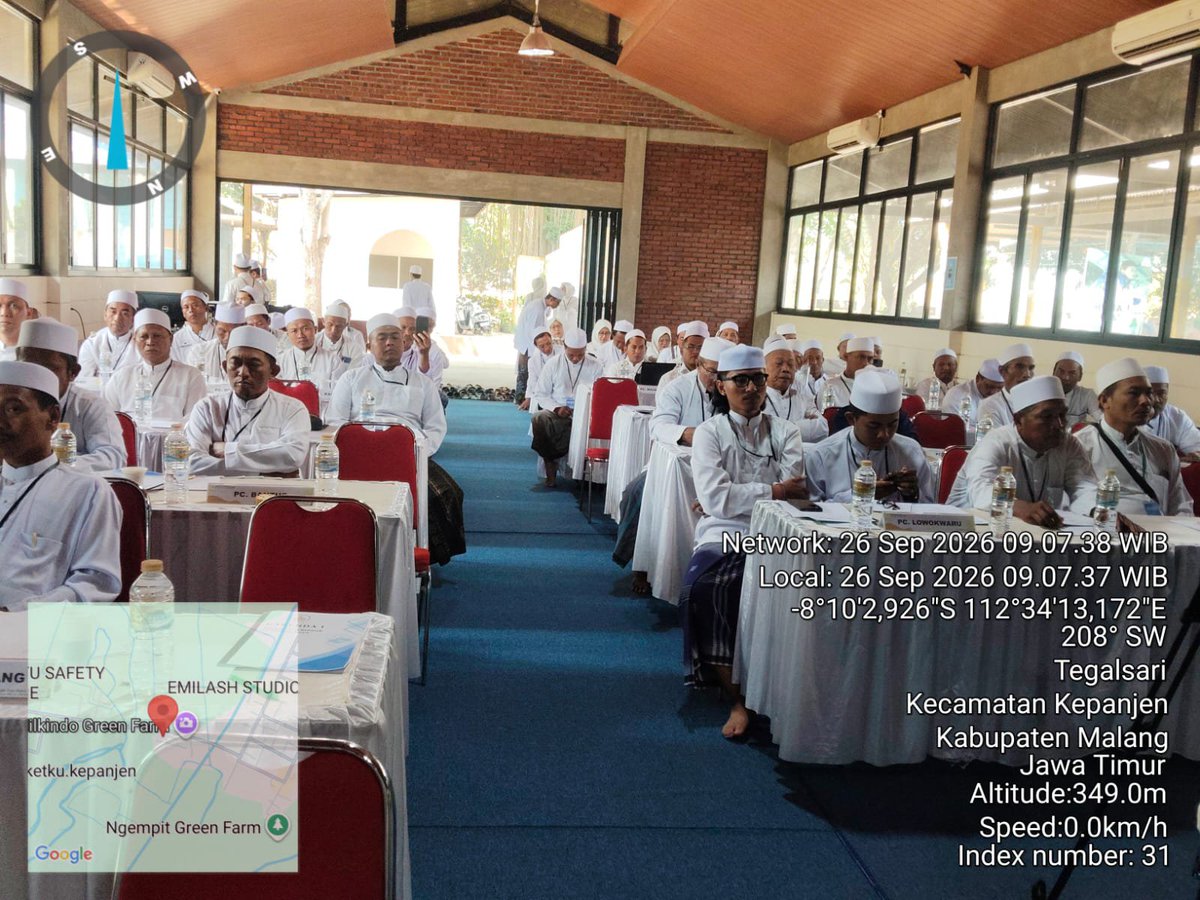 HumasKepanjen's tweet photo. Pengamanan Kegiatan Rakerda Ke I Jamaah Al Khidmah Malang Raya bertempat di Wisata Milkindo Gren Farm Dusun Ngempit Desa Tegalsari Kecamatan Kepanjen Kabupaten Malang yang ildiiluti -+ 150 Jamaah. https://t.co/zit7K2NKZL