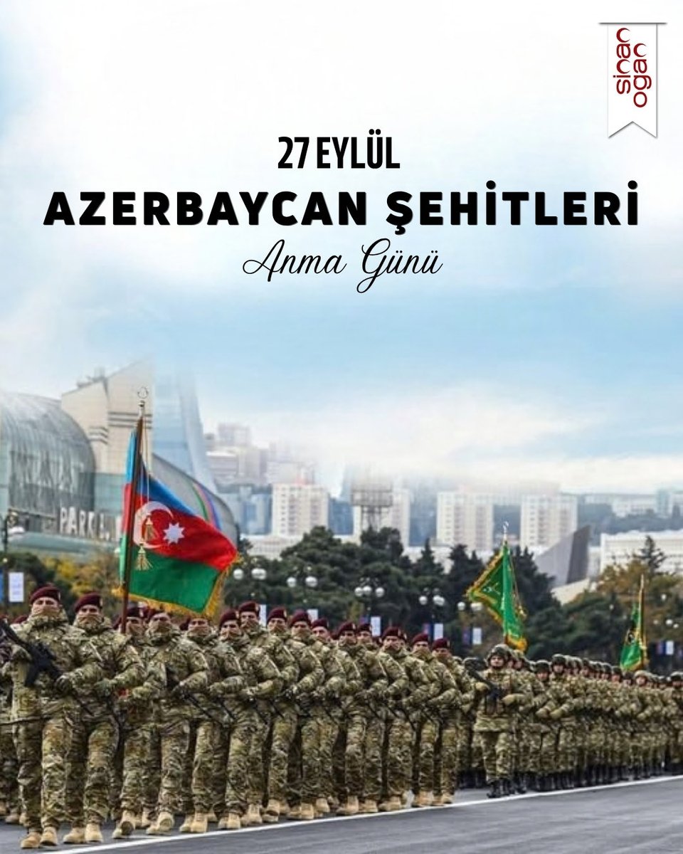 DrSinanOgan's tweet photo. Can Azerbaycan’ın bağımsızlığı ve toprak bütünlüğü uğruna canlarını feda eden aziz şehitlerimizi, 27 Eylül Anım Günü’nde rahmet, minnet ve saygıyla anıyorum.

Vatan uğruna gösterdikleri fedakârlık ve kahramanlık daima hafızalarımızda yaşayacaktır.

Türkiye ve Azerbaycan’ın kardeşliği daim, şehitlerimizin ruhları şad olsun. 🇹🇷🇦🇿

Bir Millet, İki Devlet.