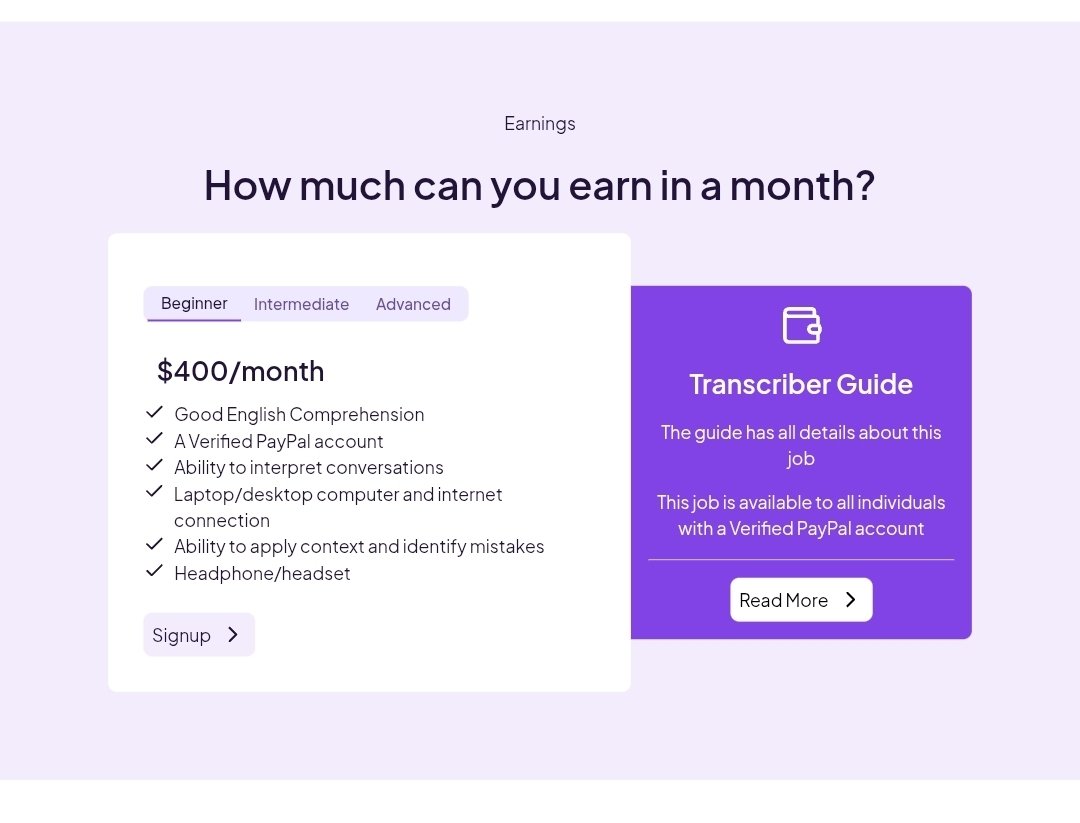 OlatunjiAyokan2's tweet photo. IF YOU CAN LISTEN TO ENGLISH AND CORRECT MISTAKES IN TEXT, CHECK THIS OUT.

Scribie is accepting transcribers globally.

You basically:

→ Listen to audio
→ Correct the automated transcript
→ Submit your work
→ Get paid

💰 $5–$20 per audio hour
🌍 Available globally
💻 Laptop/desktop required
🎧 Headset recommended
💵 Verified PayPal required

Scribie says it has paid out $4M+ to transcribers globally.

You don’t need to start with complicated AI skills.

Details 🧵👇