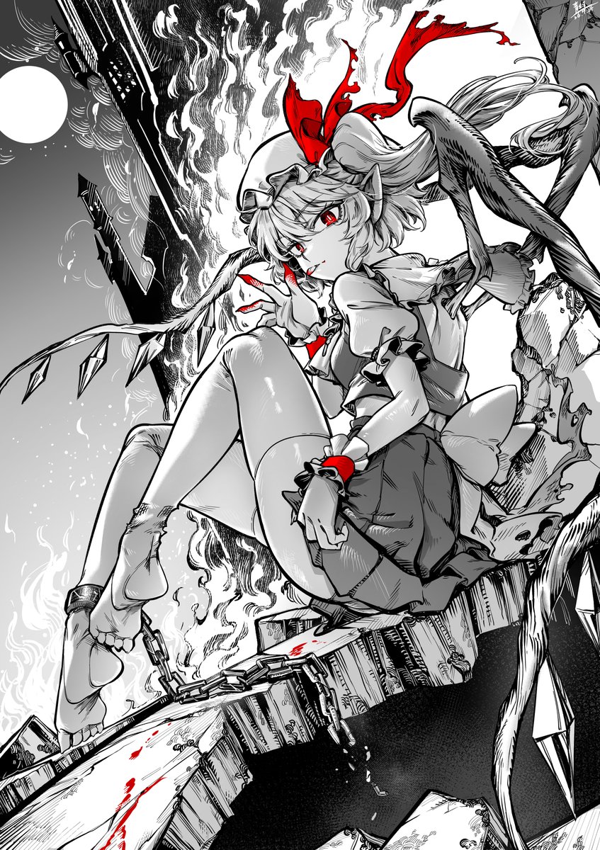 qiu0403's tweet photo. 公主出逃

#東方Project #東方 #フランドール・スカーレット https://t.co/pcpD6solp6