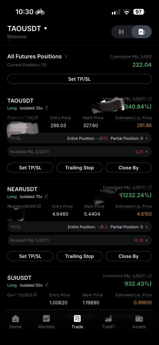 BTdicas's tweet photo. Not bad until now.
$TAOUSDT 340%
$NEARUSDT 1,232%
$SUIUSDT 932% https://t.co/wTbzdEbtw7