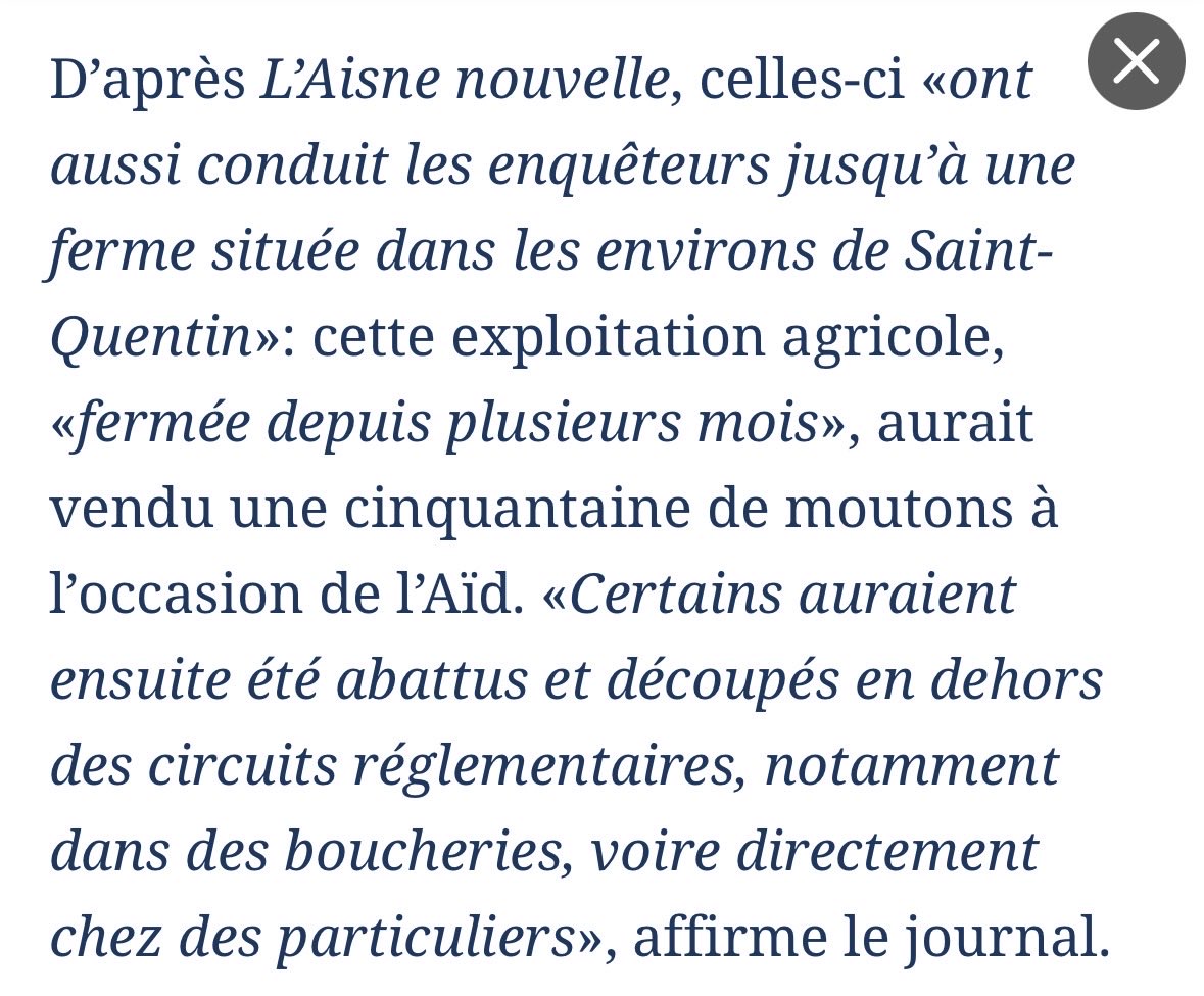 french_report78's tweet photo. Vous nous faites quoi @Le_Figaro ?! Pour illustrer un article sur de la viande halal avariée dans l’Aisne, vous mettez l’image des (excellentes) boucheries parisiennes d’Hugo Desnoyer, qui n’ont strictement rien à voir avec cette sordide histoire ?!

Comble de l’inélégance, ce dernier a été victime d’un grave accident de la route il y a un mois.