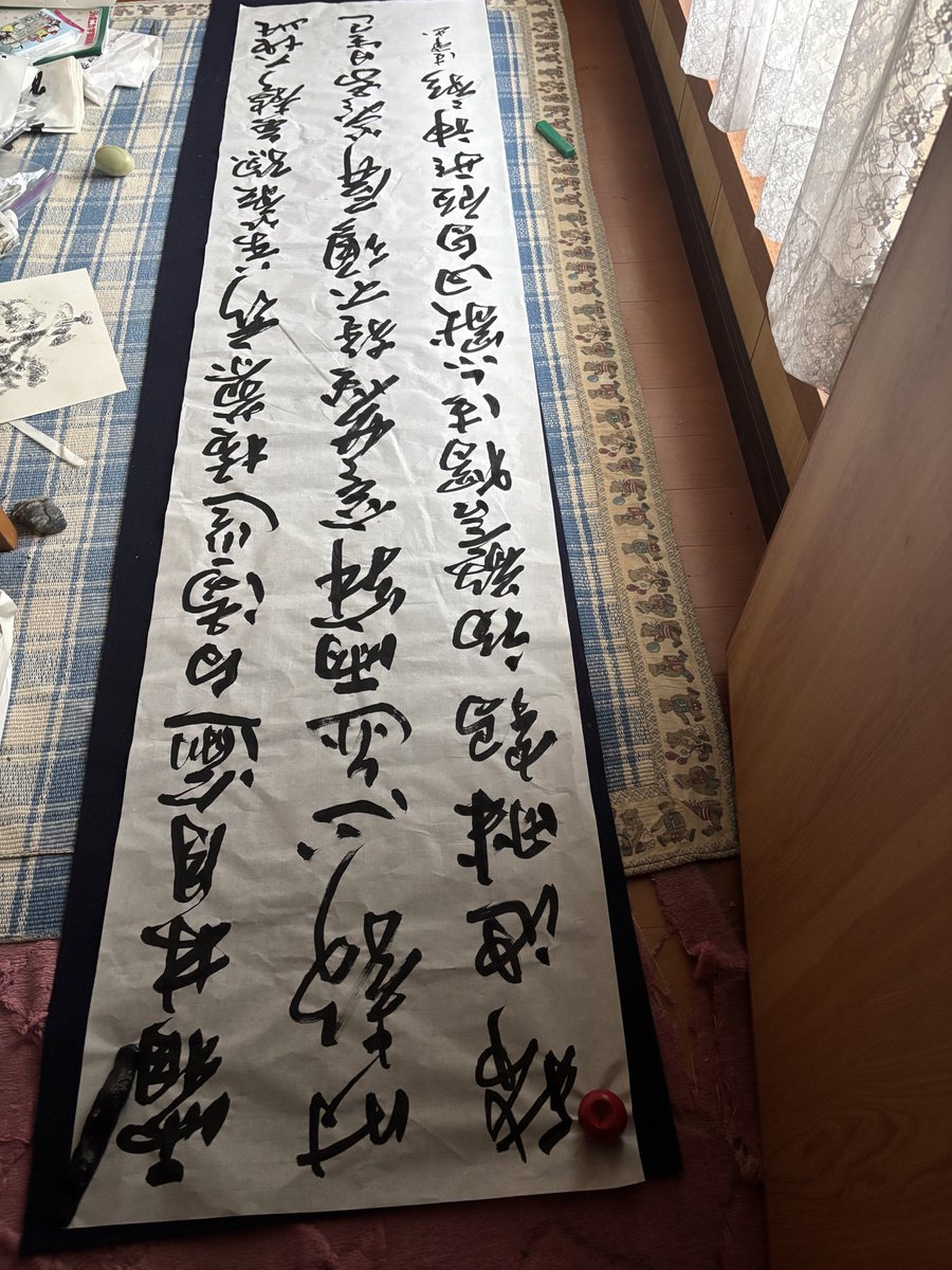 wk_kamoto's tweet photo. どうにか少し真っ直ぐ書けるようにぬってきました https://t.co/nz539jWFlZ