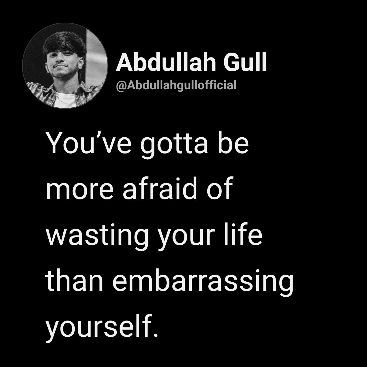 abdullahgulloff's tweet photo. The cost of staying safe is way higher than the cost of a little embarrassment. Go do the thing. ✨ https://t.co/4StTndoig7
